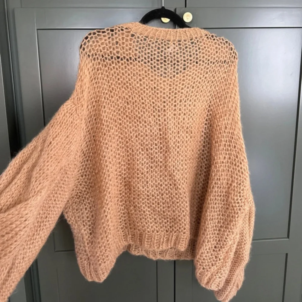 Loewe Textured Cable Logo Sweater in Camel - Picture 6 of 7